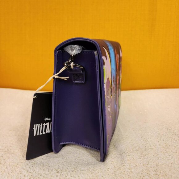Loungefly Disney Villains in the Dark Crossbody Bag Ursula Evil Queen Hades NEW - Picture 3 of 9